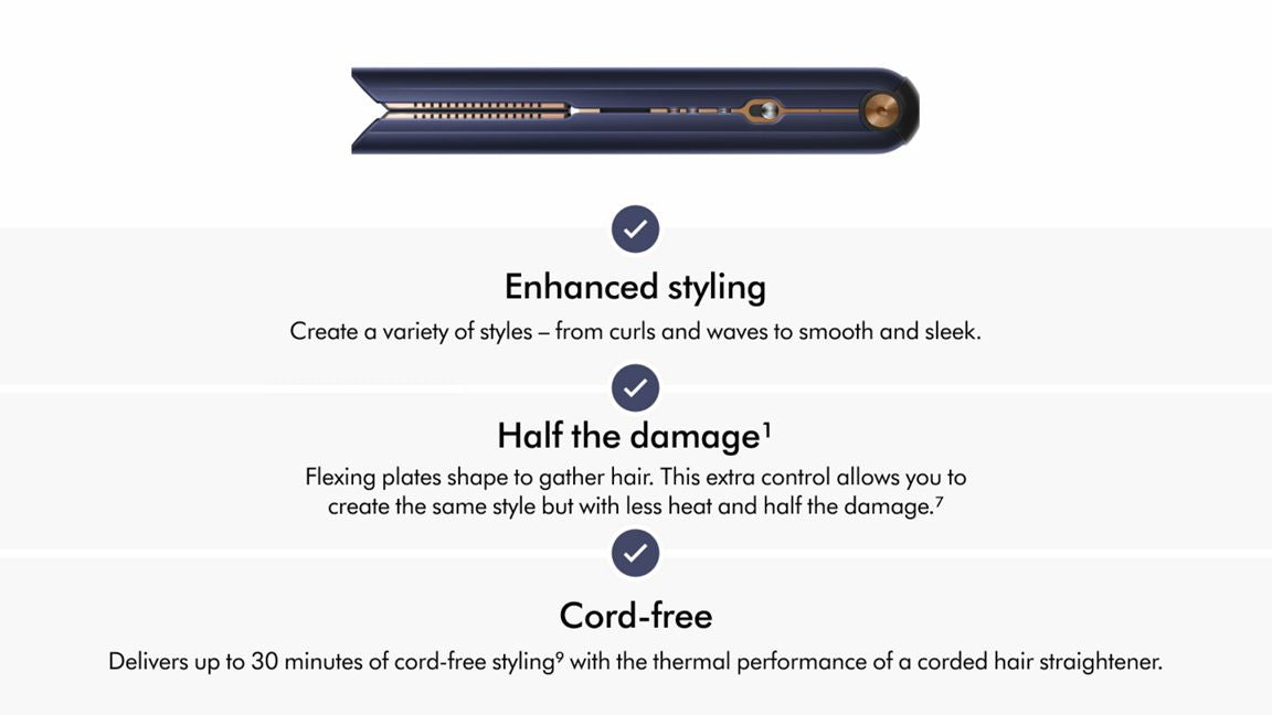 Dyson Corrale styler straightener (Prussian Blue/Rich Copper)