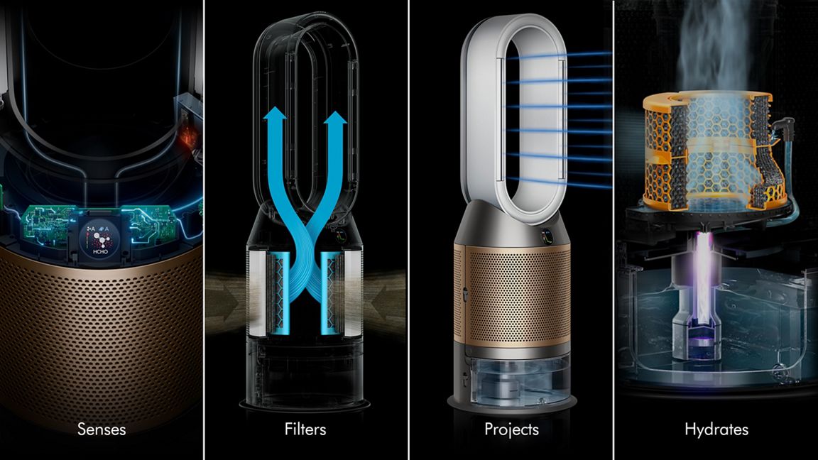 Dyson Purifier Humidify + Cool PH2 De-NOx Nickel/Gold